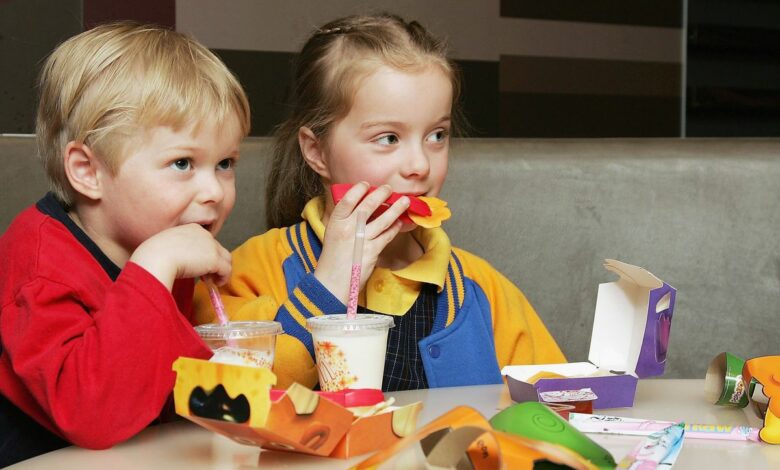 menus enfants fast-foods